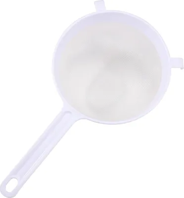 Produktbild von Küchen-Backutensilien: Haushaltssieb aus PP-Kunststoff, Spezialsieb, Ø 18 cm, Kunststoff, weiß