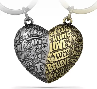 Produktbild von FABACH Herz-Puzzle Schlüsselanhänger - Liebe Puzzleteil Partner Anhänger Herz - Ich Liebe Dich Partner Schlüsselanhänger Paare - Jahrestag Geschenk Paare Liebe Geschenke Partner Hochzeitstag