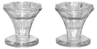 Produktbild von Transparente Kerzenhalter, H 5,5 cm – 2er-Set