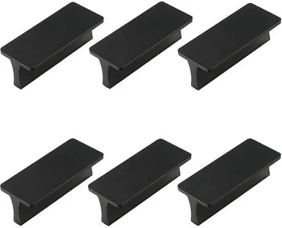 Zdjęcie produktu dla Czarne uchwyty – solidne i stylowe, zestaw 4 sztuk