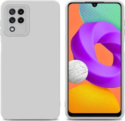 Produktbild von Cadorabo Hülle für Samsung Galaxy M22 / M32 4G Schutz Hülle in Weiß TPU Silikon Etui Case Handyhülle