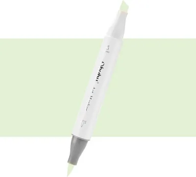 Image de Marqueur à alcool double face OHUHU Brush & Chisel, GY172 Spectrum Green