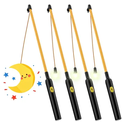 LED-Laternenstäbe, 4 Stück, 40 cm, für Laternenumzüge