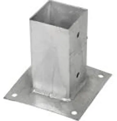 Produktbild von Pfostenfuß Pfostenträger Pfostenanker - 9 x 9 cm - Höhe 15 cm - Basis 15 cm - Befestigungslöcher 10 mm