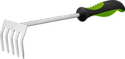Image de Râteau de jardin ergonomique en acier inoxydable 28,5 cm