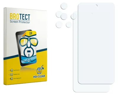 Produktbild von 2x Für Motorola Moto G56 (Display+Kamera) Schutzfolie BROTECT Displayschutz Display Schutz Folie Klar Transparent