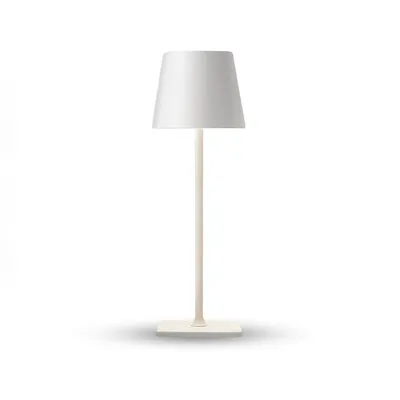 Produktbild von Homezie TouchLite | Weiß | Kabellose Tischleuchte | Einstellbare Helligkeit | Metalldesign | USB-C wiederaufladbar | Stimmungsvolles Licht