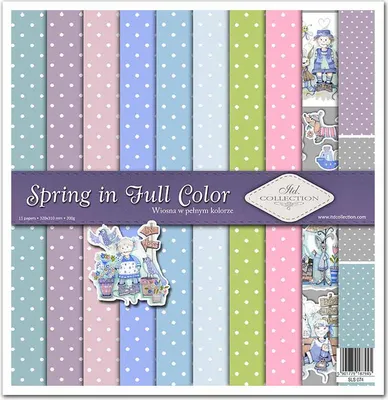 Image de Satz Papiere Papier pour Scrapbooking 30x30 - Collection Itd - Printemps en couleur