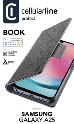 Zdjęcie produktu dla Cellularline 8018080474538, Folio, Samsung, Galaxy A25, 16,5 cm (6.5"), Czarny