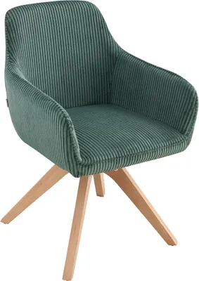 Zdjęcie produktu dla HOMLA Krzesło PESA w tkaninie zielone 56x60x82 cm