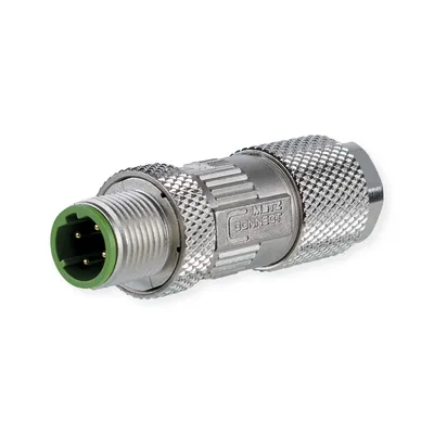 Image de METZ CONNECT Connecteur M12, codage D, IP67 Cat.5, à confectionner sur site, droit