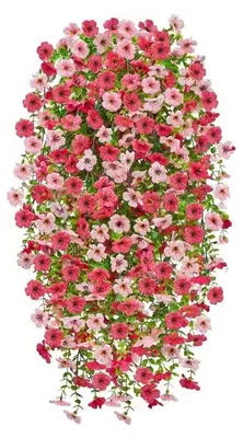 Produktbild von Künstliche Veilchenranke, realistische, UV-beständige Kunstblume aus Rattan, für drinnen und draußen, Garten, Veranda, Terrasse, Wanddekoration, künstliche Blüte