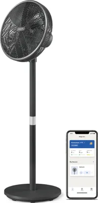 Productafbeelding van Philips staande ventilator, met Air+ app, automatische rotatiefunctie, zwart (CX3550/01)
