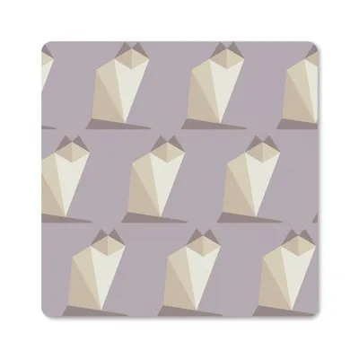 Produktbild von MuchoWow® Mauspad Mousepad Origami - Katze - Muster 30x30 cm - Mousepads - Maus Mat - Pad - Mausunterlage - Gaming