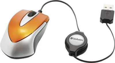 Produktbild von Verbatim Go Mini Optical Travel Mouse Volcanic Orange 49023