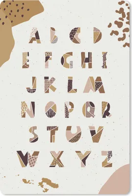 Produktbild von MuchoWow® Mauspad Mousepad Zitate - Alphabet - Sprichwörter - Kinder - Baby 18x27 cm - Mousepads - Maus Mat - Pad - Mausunterlage