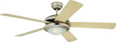 Image de Ventilateur de plafond Comet Titane 132 cm avec éclairage et chainettes