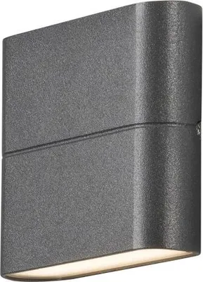 Produktbild von Konstsmide Chieri LED Wandleuchte klein anthrazit, 3000K, 450lm, 2x3W, 240V, Aluminium/opal Acrylglas, 7972-370