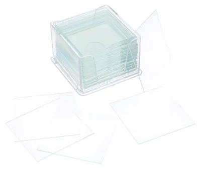 Productafbeelding van Levenhuk G100 objectglazen, 100 stuks, afmetingen 24x24 mm