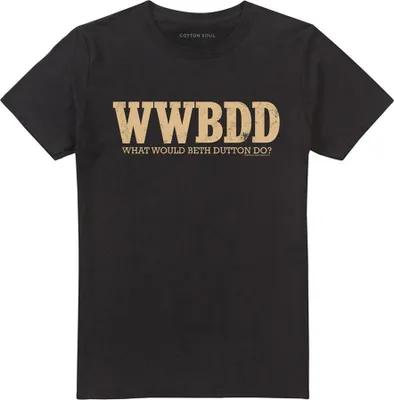Obrázok produktu pre Yellowstone - Tričko s nápisom "What Would Beth Dutton Do" pre mužov/ženy Uni TV28044 (M) (Schwarz)
