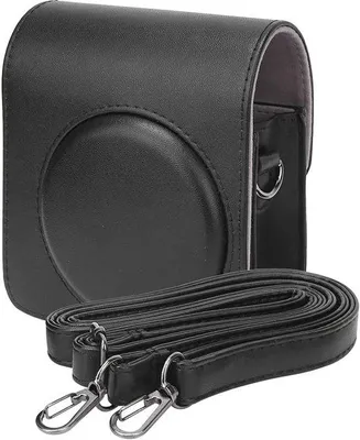 Produktbild von Kleine schwarze Kunstledertasche mit verstellbarer Schulterriem