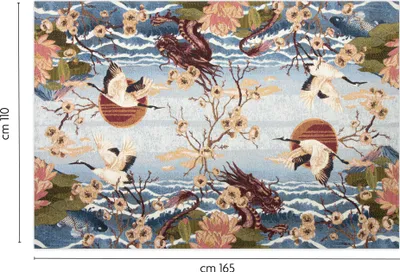 Immagine prodotto di Tappeto arredo Excelsa Fuji in poliestere e cotone 165x110x0,5 cm multicolore