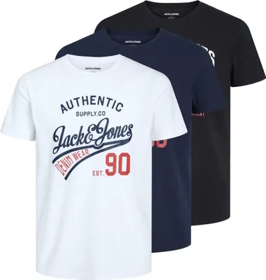 Produktbild von 3er Pack JACK & JONES Ethan Tee SS Crew Neck