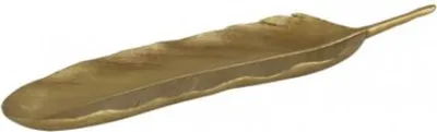 Produktbild von Casa Padrino Designer Schale Gold 43,5 x 12 x H. 4 cm - Luxus Dekoration