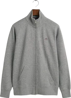 Produktbild von GANT Reguläres Shield-Sweatshirt mit Reißverschluss, Grau S