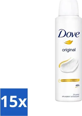Image de Dove Original - Déodorant en spray - Antitranspirant - 150 ml - Paquet de valeur - 15 pièces