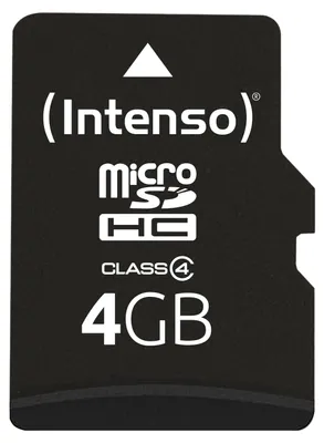 Image de SD MicroSD Card  4GB Intenso inkl. SD Adapter