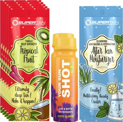 Obrázek produktu pro Supertan Tropical Fruit 5x 15ml Strong Tingle Bronzer +
