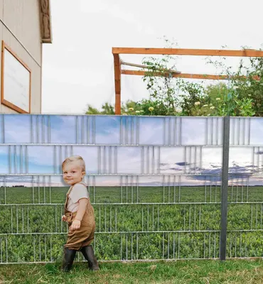 Produktbild von Sichtschutzstreifen grüne Wiese Sichtschutz Garten Zaun - Teil2 250x100cm