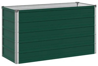 Obrázok produktu pre Vyvýšený záhradný box, zelený, 100 x 40 x 55 cm, vyrobený z pozinkovanej ocele