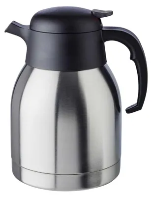Produktbild von APS 10911 Isolierkanne ESSENTIAL, Edelstahl, doppelwandig, für 12 Tassen (1,5 Liter), Drehverschluss