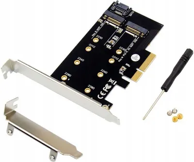 Zdjęcie produktu dla Microconnect MC-PCIE-SSDADAPTER, PCIe, M.2, Czarny, 60 mm, 80 mm, 42 mm
