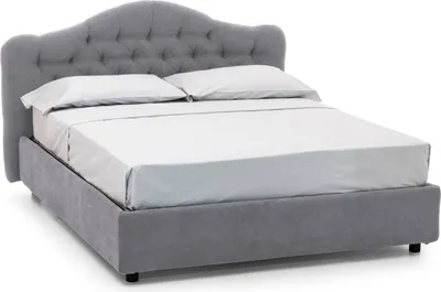 Produktbild von Alfer - Doppelbett, Grau, Inklusive Matratze  Italy