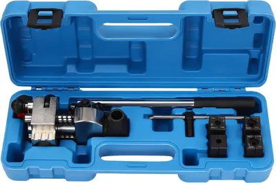 Immagine prodotto di Set di utensili per bordatura di tubi dei freni - Manuale - 4 matrici da 4,75/6,35/8/9,5 mm - Acciaio al carbonio 45# - Rivestimento galvanico - Con valigetta da 43×18×11 cm - 4,5 kg