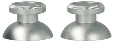Produktbild von vhbw 2x Thumbsticks kompatibel mit Microsoft Xbox One Controller - Joystick Kappen, Aluminium Silber