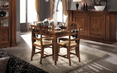 Produktbild von Italienische Esstische Tisch Holz Tische Möbel Esstisch Antik Stil Massivholz