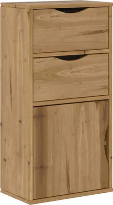 Produktbild von Beistellschrank mit Schubladen ODDA 40x24x79 cm Massivholz Kiefer