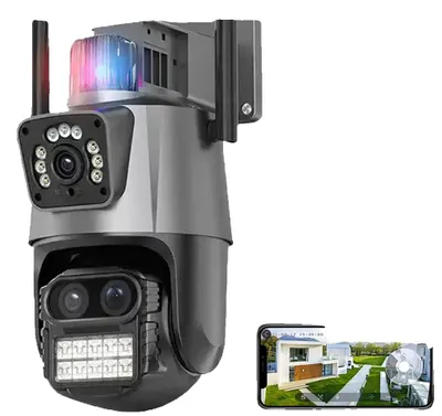 Produktbild von IP-Kamera, 12MP Auflösung, 360° Sichtwinkel, 12MP KEINE SD-Karte, EU-Stecker-f