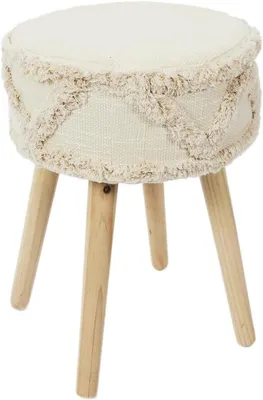 Immagine prodotto di Pouf rotondo, design bohémien, diametro 30 cm, ideale per il soggiorno