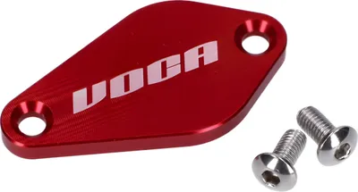 Image de Cache pompe à huile VOCA Style rouge pour Minarelli AM6, Derbi EBE, EBS, D50B