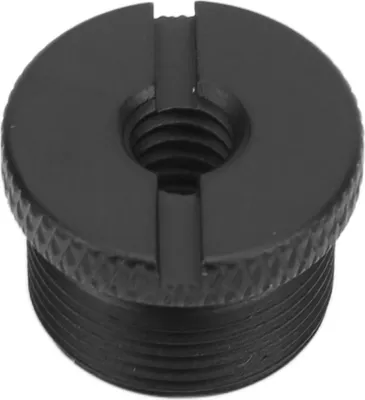Imagen del producto de Adaptador de conector de 1/4 de pulgada a rosca externa de 5/8 de pulgada, adaptador de micrófono, soporte metálico tipo cantilever, fácil de usar (, modelo F18A)