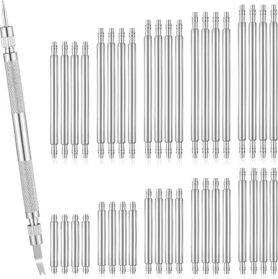 Imagen del producto de Kit de reparación de correas de relojes, 41 piezas - Incluye herramienta para los pasadores de la correa - Juego completo para relojes y smartwatches