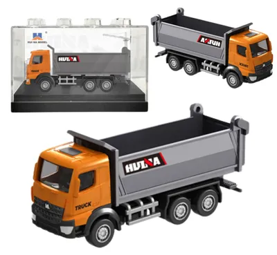 Productafbeelding van Dump Truck Metalen verzamelmodel Huina Oranje 1:80