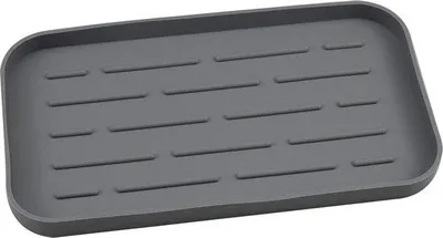 Immagine prodotto di Guanto da lavaggio in silicone - Per cucina e bagno - Grigio - 25 x 14 cm Guanto da lavaggio con magnete