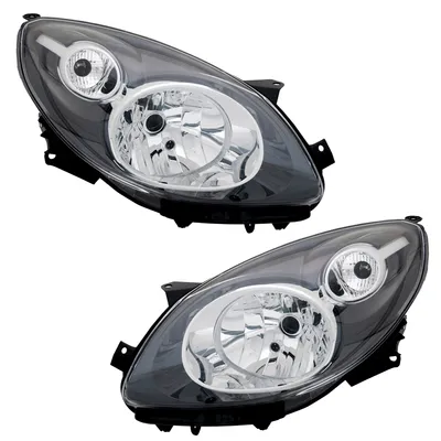 Produktbild von TYC Scheinwerfer Set für Renault Twingo 2 CN0 3/2007- Schwarz H4 Motor LWR