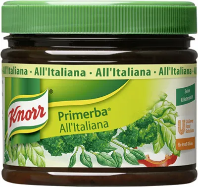 Produktbild von Knorr Primerba All'Italiana Kräuterpaste - 2 x 340 g Karton